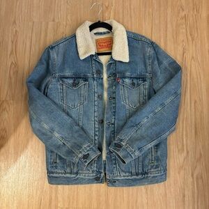 Vintage Levi’s Sherpa Lined Denim Trucker Jacket